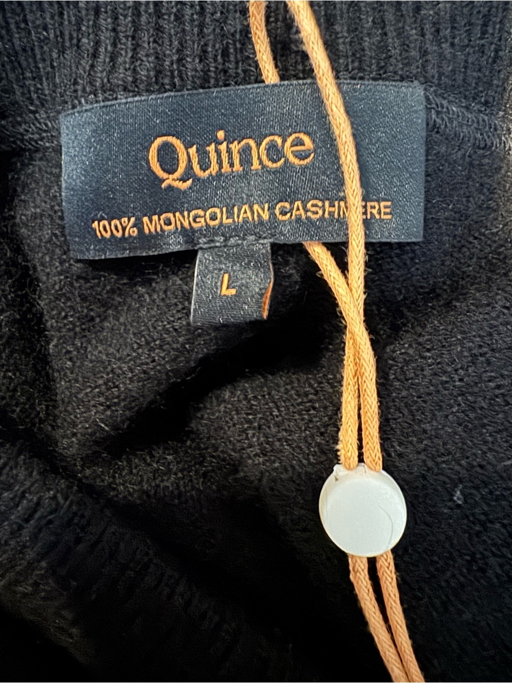 Quince Mongolian Shrunken Cashmere Sweatshirt Black - Picture 10 of 10